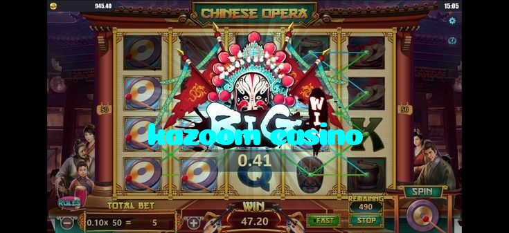 kazoom casino casino presented on mobile device in Pakistan with slots and live games